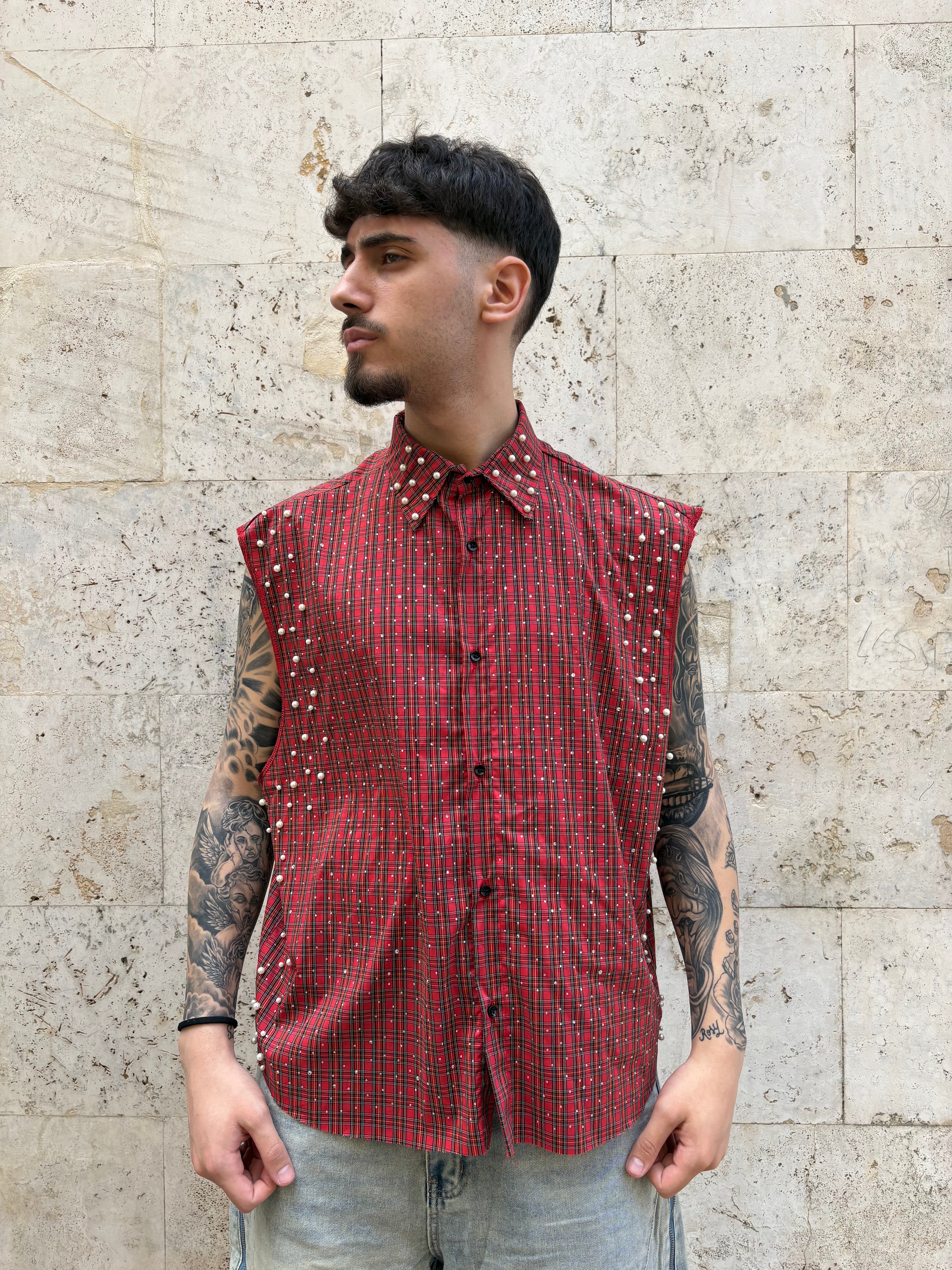 CAMICIA STRASS
