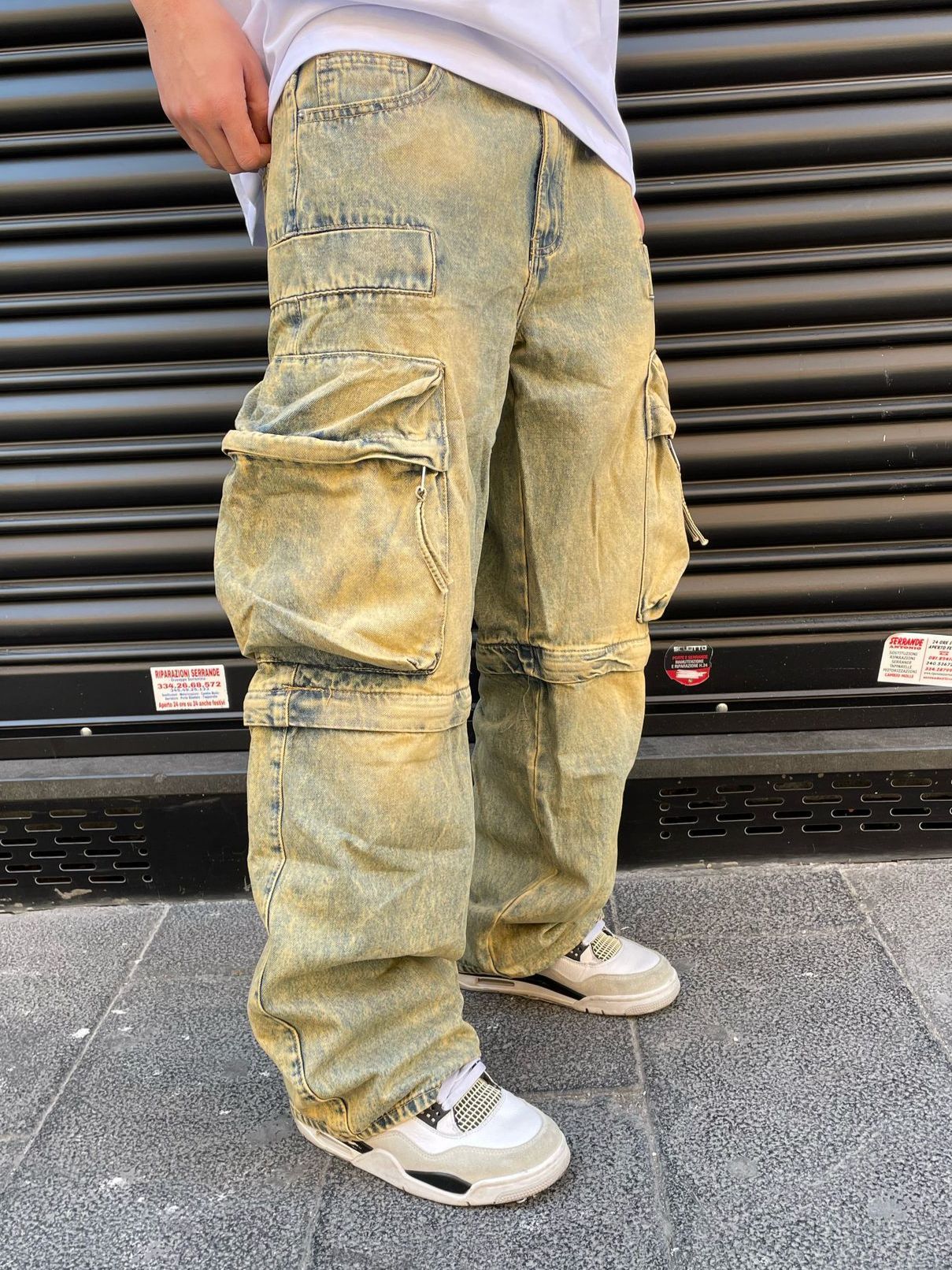 JEANS CARGO ZIP