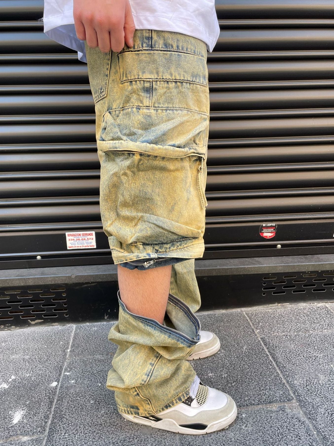JEANS CARGO ZIP