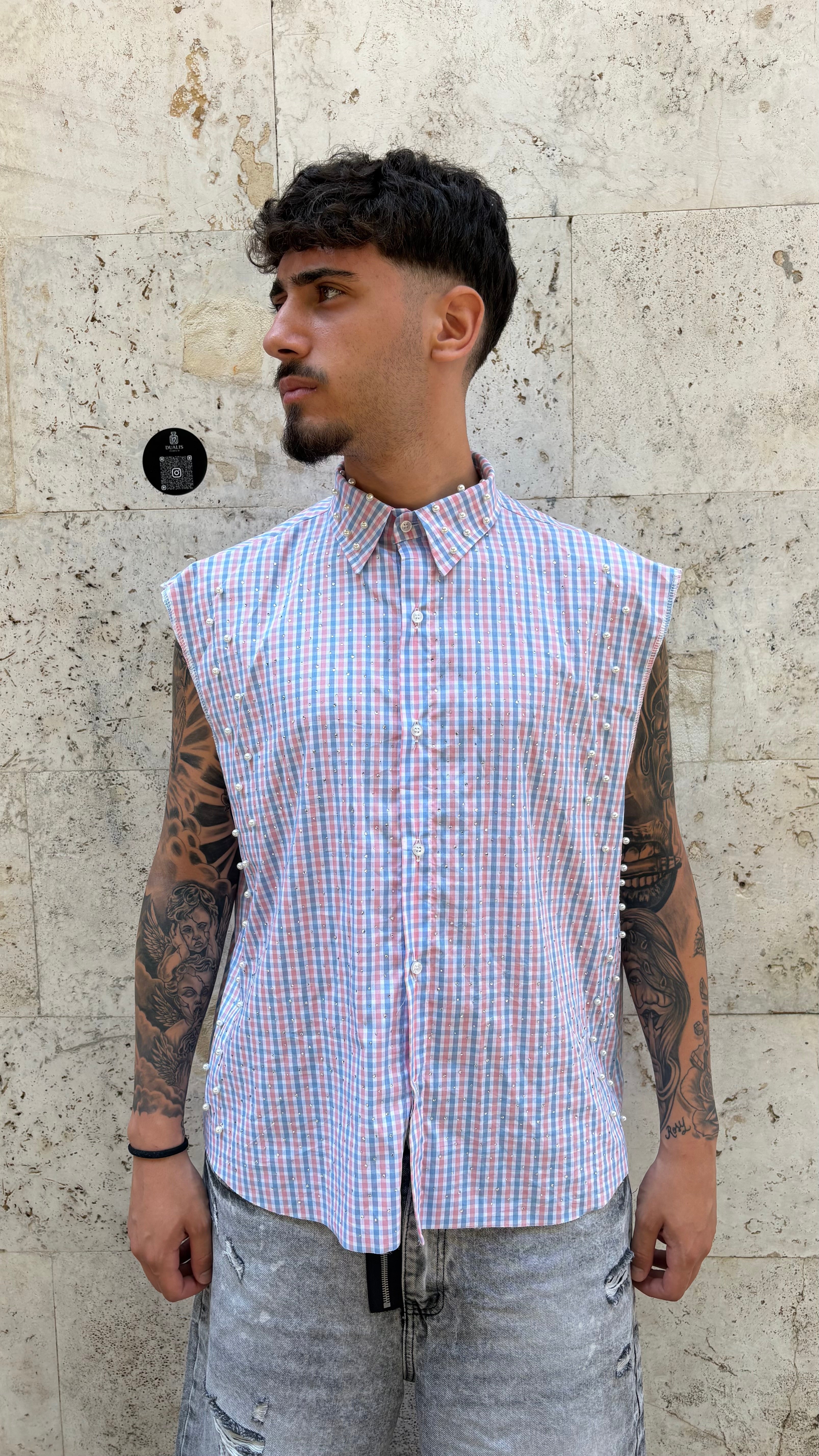 CAMICIA STRASS